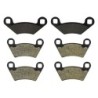 3 Kit plaquettes frein Polaris ACE 570  Av G, Av D et Ar 162-312X2 - EBC FA159 et FA354R - Raven 104-204