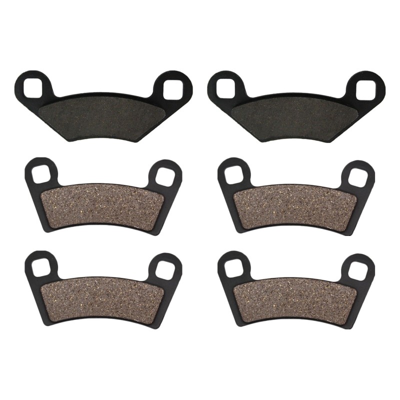 3 Kit plaquettes frein Polaris RZR 570  Av G, Av D et Ar 162-343X2 - EBC FA159 et FA456R - Raven 104-205