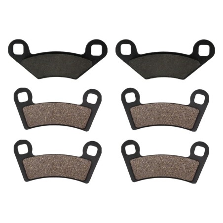 3 Kit plaquettes frein Polaris RZR 570  Av G, Av D et Ar 162-343X2 - EBC FA159 et FA456R - Raven 104-205
