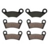 3 Kit plaquettes frein Polaris RZR 570  Av G, Av D et Ar 162-343X2 - EBC FA159 et FA456R - Raven 104-205