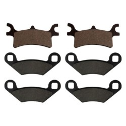 3 Kit plaquettes frein Polaris Sportsman 600  Av G, Av D et Ar 209-162X2 - EBC FA314R et FA159 - Raven 104-208
