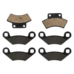 3 Kit plaquettes frein Polaris Xplorer 500  Av G, Av D et Ar 216-162X2 - EBC FA232 et FA159 - Raven 104-209