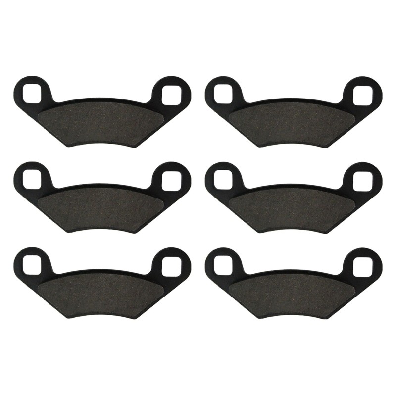 3 Kit plaquettes frein Polaris 450 HO 2x4 Av G, Av D et Ar 300-162X2 - EBC FA475 et FA159 - Raven 104-210