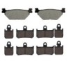 3 Kit plaquettes frein Yamaha V-max 1700  Av G, Av D et Ar 165-246X2 - EBC FA319/2 et FA442/4HH - Raven 104-211