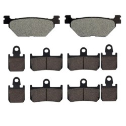 3 Kit plaquettes frein Yamaha V-Max 1700  Av G, Av D et Ar 165-246X2 - EBC FA319/2 et FA442/4HH - Raven 104-211