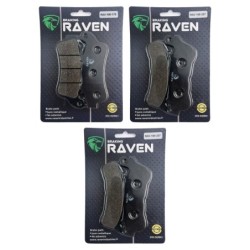 3 Kit plaquettes frein Honda NT 700 Deauville  Av G, Av D et Ar 178-257X2 - EBC FA261 et FA388 HH - Raven 104-212
