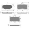 3 Kit plaquettes frein Suzuki GSX 1300 BK B-King  Av G, Av D et Ar 241-207X2 - EBC FA419 et FA347 - Raven 104-214