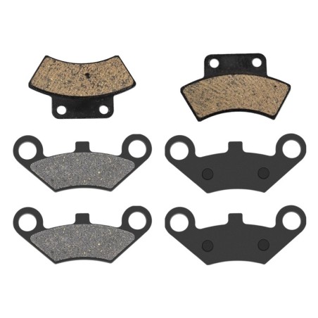 3 Kit plaquettes frein Quadzilla CUV 500 Side x Side Av G, Av D et Ar 216-284X2 - EBC FA232 et FA453 - Raven 104-217