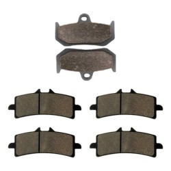 3 Kit plaquettes frein Mv-agusta F4 998 R RR Corsa Corta Av G, Av D et Ar 235-258X2 - EBC FA320 et FA447HH - Raven 104-220