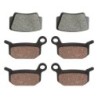 3 Kit plaquettes frein Ktm XC 450  Av G, Av D et Ar 260-261X2 - EBC FA463R et FA462TT - Raven 104-224