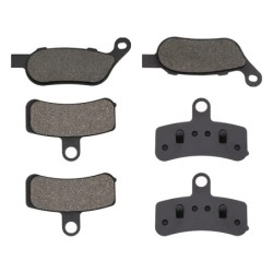 3 Kit plaquettes frein Harley-davidson Dyna Low Rider FXDL Av G, Av D et Ar 273-275X2 - EBC FA458HH et FA457HH - Raven 104-226