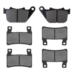 3 Kit plaquettes frein Harley-davidson Sportster XR 1200 XR1200 Av G, Av D et Ar 274-279X2 - EBC FA387 et FA296HH - Raven 104-22