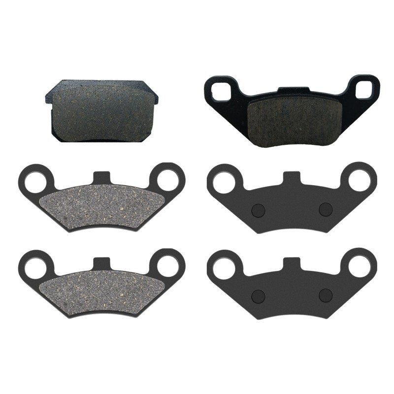 3 Kit plaquettes frein Quadzilla CVT 150 E Av G, Av D et Ar 283-284X2 - EBC FA431 et FA453 - Raven 104-230