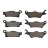 3 Kit plaquettes frein Can-am Outlander 450 L EFi & Max Av G, Av D et Ar 309-310X2 - EBC FA618 et FA617 - Raven 104-232