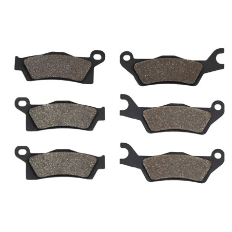 3 Kit plaquettes frein Can-am Outlander 650 4x4 & Max Av G, Av D et Ar 309-310-310 - EBC FA618 et FA617 - Raven 104-232