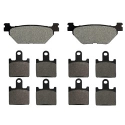 3 Kit plaquettes frein Yamaha XVS 1300 1CS Midnight Star  Av G, Av D et Ar 165-326X2 -  - Raven 104-234