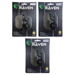 3 Kit plaquettes frein Yamaha FZ6-S Fazer  Av G, Av D et Ar Nc -  - Raven 104-236