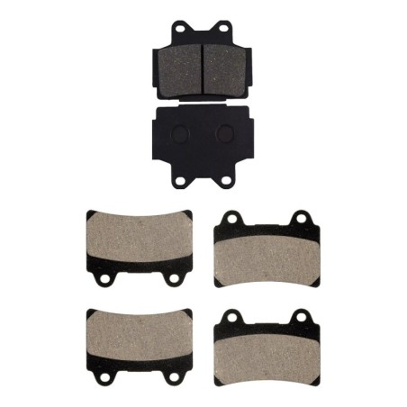 3 Kit plaquettes frein Yamaha FZR 400  Av G, Av D et Ar Nc -  - Raven 104-237