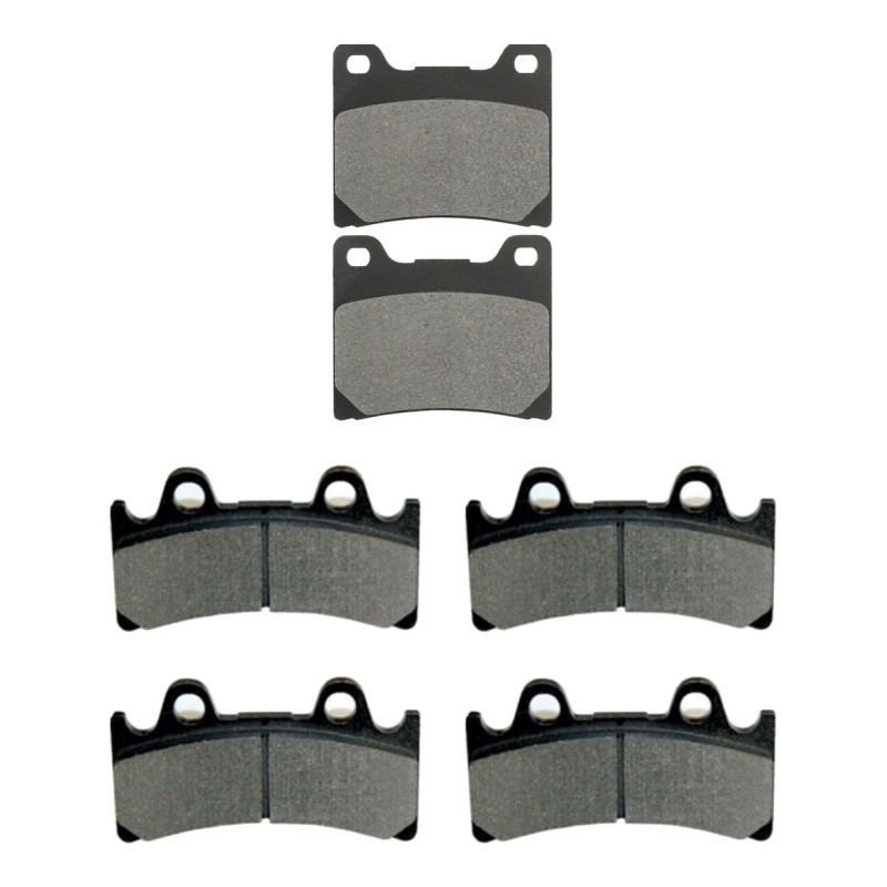 3 Kit plaquettes frein Yamaha YZF 750R  Av G, Av D et Ar Nc -  - Raven 104-239
