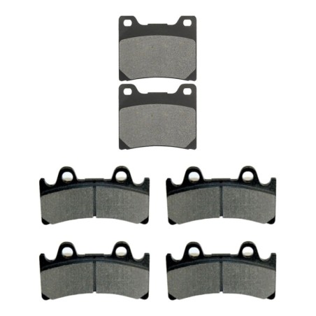 3 Kit plaquettes frein Yamaha YZF 750R  Av G, Av D et Ar Nc -  - Raven 104-239