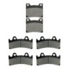 3 Kit plaquettes frein Yamaha YZF 750R  Av G, Av D et Ar Nc -  - Raven 104-239