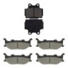 3 Kit plaquettes frein Yamaha XJ 600S Diversion  Av G, Av D et Ar Nc -  - Raven 104-244
