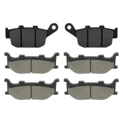 3 Kit plaquettes frein Yamaha XJ6 600S Diversion  Av G, Av D et Ar Nc -  - Raven 104-246