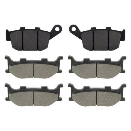 3 Kit plaquettes frein Yamaha XJ6 600S Diversion  Av G, Av D et Ar Nc -  - Raven 104-246