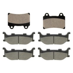 3 Kit plaquettes frein Yamaha XV 1600 Wild Star  Av G, Av D et Ar 073-048X2 -  - Raven 104-248