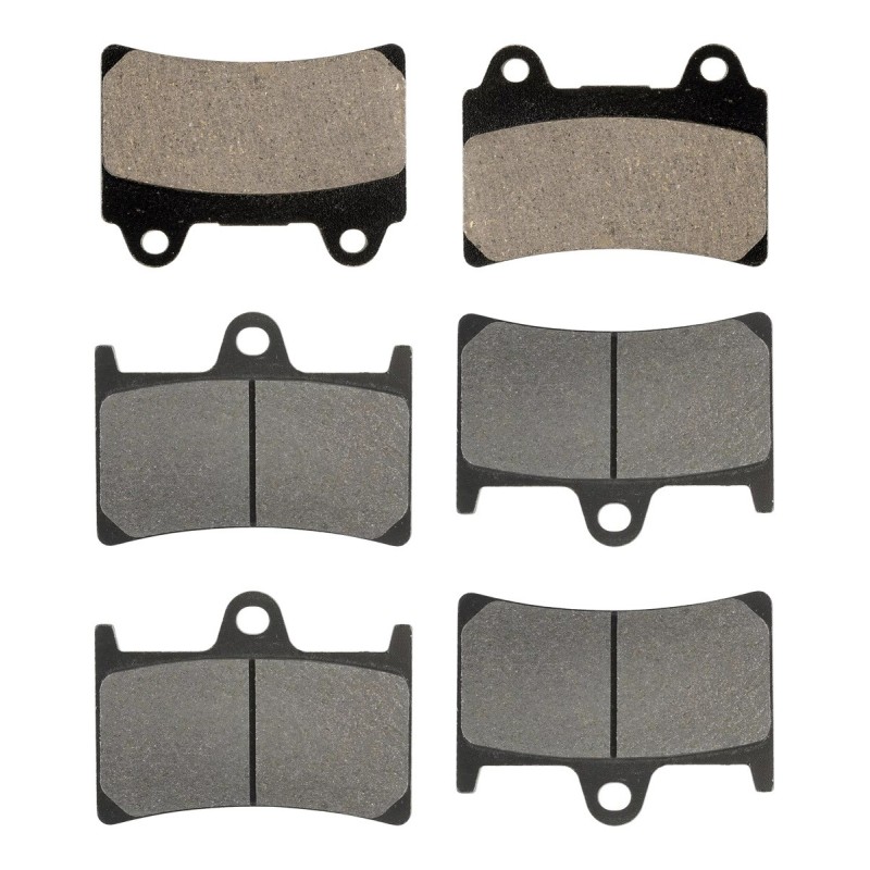 3 Kit plaquettes frein Yamaha XV 1700 Warrior  Av G, Av D et Ar Nc -  - Raven 104-249