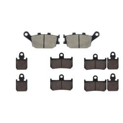 3 Kit plaquettes frein Yamaha YZF-R1 1000  Av G, Av D et Ar Nc -  - Raven 104-254