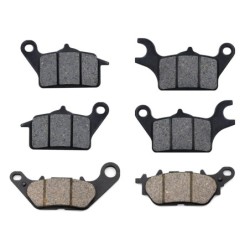 3 Kit plaquettes frein Yamaha Tricity 155  Av G, Av D et Ar Nc -  - Raven 104-255