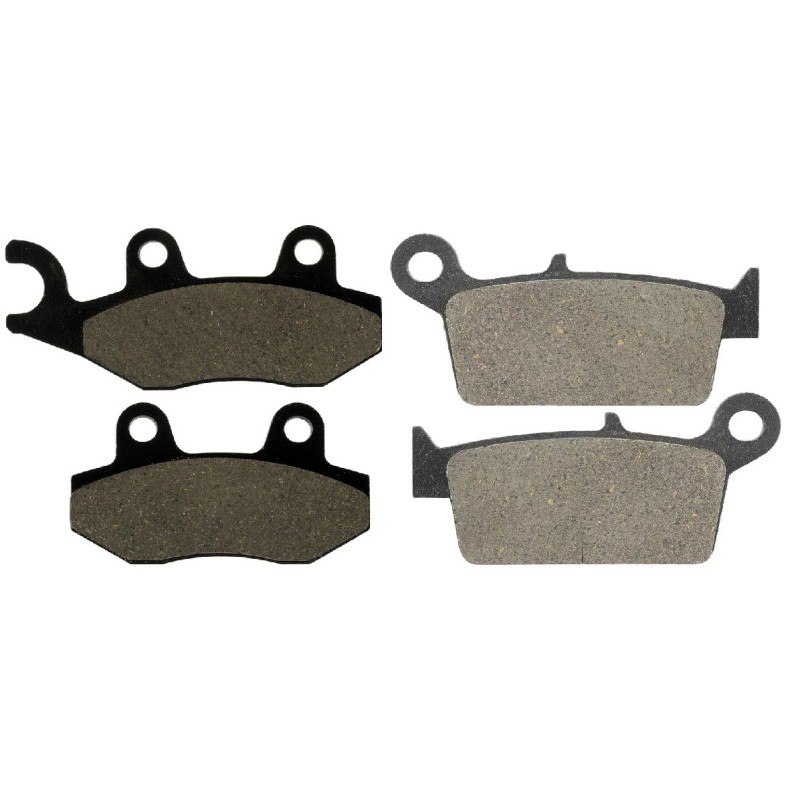 2 Kit plaquettes frein Kawasaki KLX 250  Av G, Av D et Ar 003-334 - EBC FA702 et FA701 - Raven 103-028