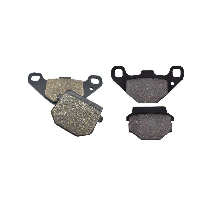 2 Kit plaquettes frein Kawasaki KMX 200  Av G, Av D et Ar 005-047 - EBC FA702 et FA701 - Raven 103-031