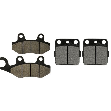 2 Kit plaquettes frein Kawasaki KLX 140R F  Av G, Av D et Ar 007-002 - EBC FA702 et FA701 - Raven 103-036