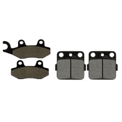 2 Kit plaquettes frein Kawasaki KLX 230  Av G, Av D et Ar 007-334 - EBC FA702 et FA701 - Raven 103-039