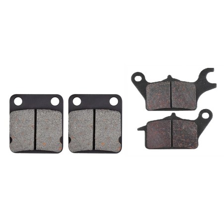 2 Kit plaquettes frein Kawasaki Z125  Av G, Av D et Ar 144-336 - EBC FA702 et FA701 - Raven 103-047