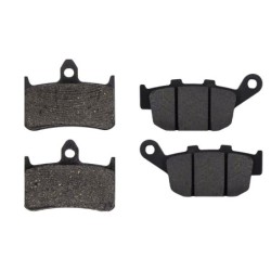 2 Kit plaquettes frein Honda NT 400 Bros  Avant et Arrière 069-020 - EBC FA187 et FA140 - Raven 103-151