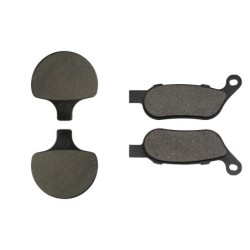 2 Kit plaquettes frein Harley-davidson Softail Cross Bones FLSTSB Avant et Arrière 057-273 - EBC FA94 et FA458HH - Raven 103-185