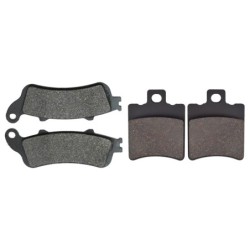 2 Kit plaquettes frein Garelli Skynet 250  Avant et Arrière 135-098 - EBC FA281 et FA193 - Raven 103-204