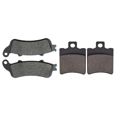 2 Kit plaquettes frein Garelli Skynet 400  Avant et Arrière 135-098 - EBC FA281 et FA193 - Raven 103-204