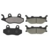2 Kit plaquettes frein Adiva AD 125  Avant et Arrière 174-099 - EBC FA264 et FA199 - Raven 103-208