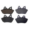 2 Kit plaquettes frein Harley-davidson Cvo Softail Fat Boy FLSTFSE2 Avant et Arrière 181-244 - EBC FA400 et FA434 - Raven 103-23