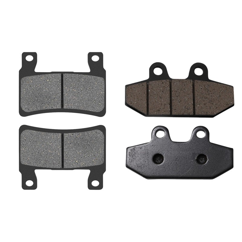 2 Kit plaquettes frein Harley-davidson Softail Street Bob FXBB Avant et Arrière 279-395 - EBC FA296HH et FA747 - Raven 103-247