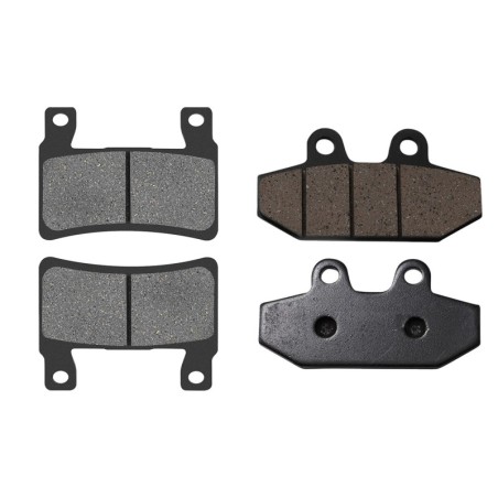 2 Kit plaquettes frein Harley-davidson Softail Street Bob FXBB Avant et Arrière 279-395 - EBC FA296HH et FA747 - Raven 103-247
