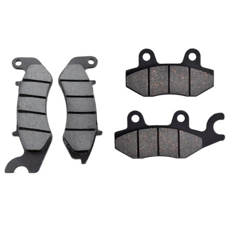 2 Kit plaquettes frein Keeway RKV 125 Euro 4 Avant et Arrière Nc - EBC FA747 et FA197 - Raven 103-250
