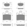 3 Kit plaquettes frein Sym GT 500  Av Ga, Dr et Ar 183-147X2 -  - Raven 104-265