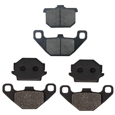 2 Kit plaquettes frein Kawasaki GPZ 400  Av G, Av D et Ar 037-005X2 -  - Raven 104-033