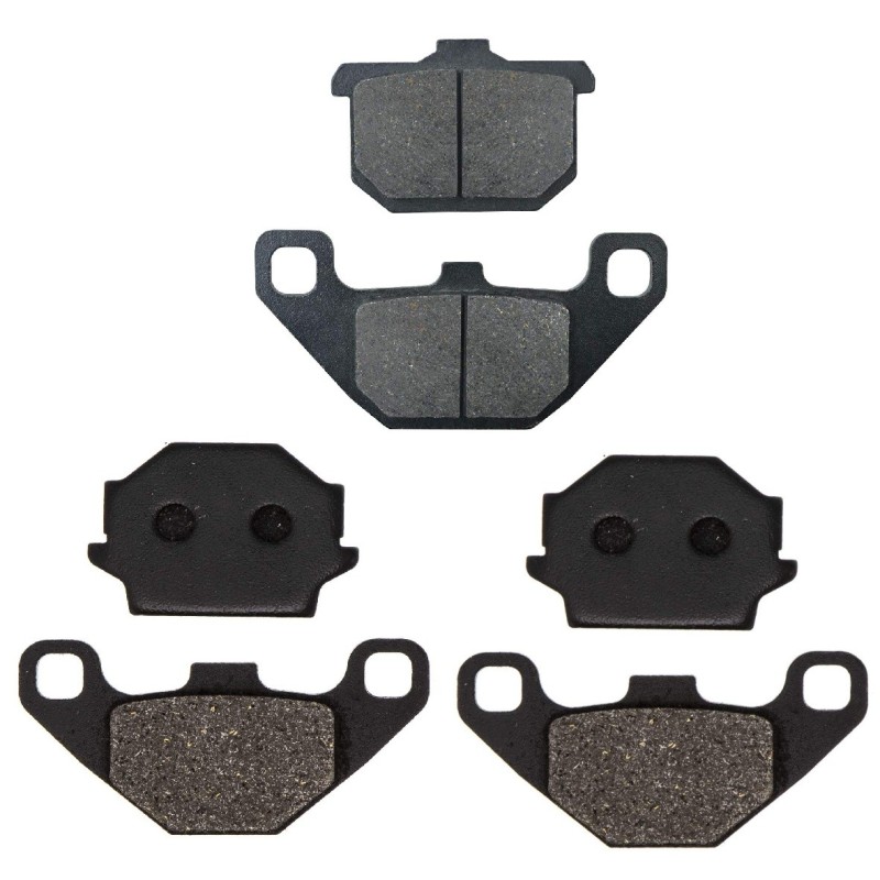 2 Kit plaquettes frein Kawasaki Z400 FII  Av G, Av D et Ar 037-005X2 -  - Raven 104-033