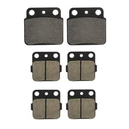 3 Kit plaquettes frein Kawasaki KFX 400  Av Ga, Dr et Ar 092-007X2 -  - Raven 104-034